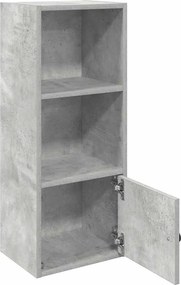 vidaXL Βιβλιοθήκη Γκρι Σκυροδέματος 31x24x77 εκ. Επεξεργ. Ξύλο