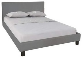 Κρεβάτι Διπλό Wilton Ε8054,F2 169x213x89/160x200cm Grey Διπλό Μέταλλο,Ύφασμα,Ξύλο