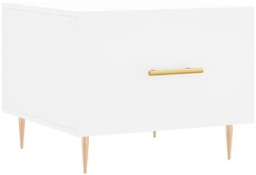 vidaXL Τραπεζάκι Σαλονιού Λευκό 50 x 50 x 40 εκ. από Επεξεργ. Ξύλο