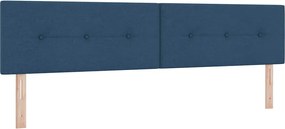 vidaXL LED κεφαλάρι με φώτα λωρίδας LED Μπλε 200 cm Πολυεστέρας