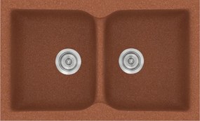 Sanitec Classic 322 (81×50) - Γρανιτένιος νεροχύτης - Granite TERRACOTTA