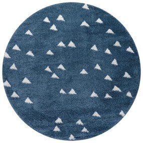 Ροτόντα 133x133 Fluffie Kids Art 9553 Μπλε       Beauty Home