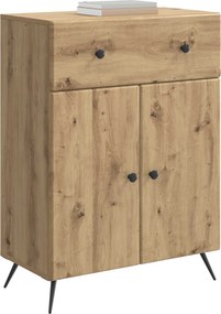 vidaXL Πλαϊνό γραφείο Artisan Δρυς 66 x 34,5 x 90 εκ