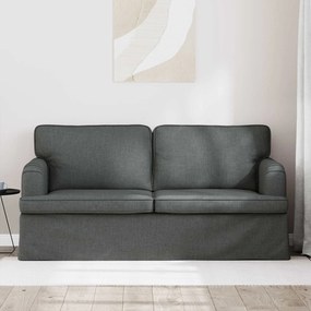 vidaXL Καναπές Σκούρο Γκρι 162 x 80 x 85 εκ ύφασμα