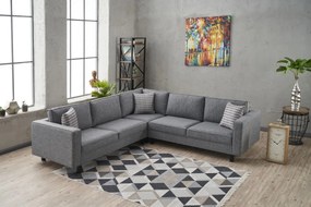 Corner Sofa Kale Linen - Grey Grey