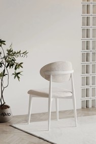 Stewehome Καρέκλα κουζίνας και σαλονιού λευκό 85x45x45 cm