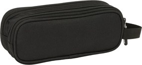 Διπλή Κασετίνα Kappa Dark Μαύρο 21 x 8 x 6 cm