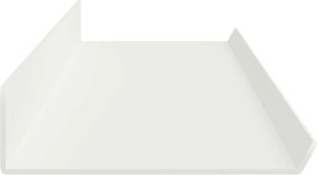 vidaXL Ράφι Τοίχου με ράφι Επιτοίχιο 2 pcs Λευκό 100 x 9 x 2,5 εκ