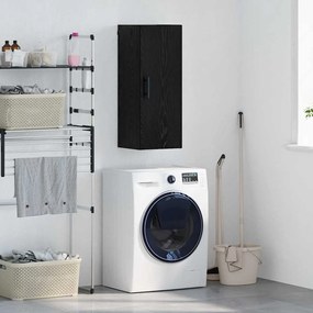 vidaXL Επιτοίχιο ντουλάπι Μαύρη Οξυά 34,5 x 34 x 90 εκ.