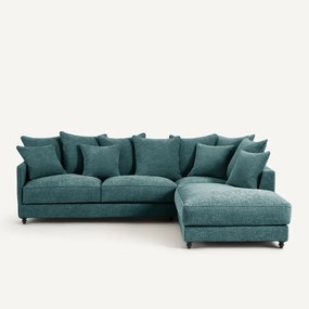 Γωνιακός καναπές-κρεβάτι από ανακυκλωμένο πολυεστέρα, Lazare