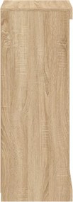 vidaXL Μπουφές με Φώτα LED Sonoma Δρυς 41 x 37 x 100 εκ.