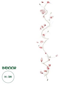 GloboStar® Artificial Garden MANGOLIA FLOWER VINE 21473 Τεχνητό Διακοσμητικό Κλαδί Μανόλιας  Y300cm