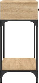 vidaXL Τραπέζι Κονσόλα Sonoma Δρυς 75x34,5x75 εκ. Επεξεργασμένο Ξύλο
