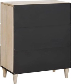 vidaXL Πλαϊνό γραφείο Λευκό 60 x 33 x 75 cm Μασίφ ξύλο μάνγκο
