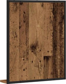 vidaXL Καθρέφτης Παλαιό ξύλο 50 x 12 x 60 εκ