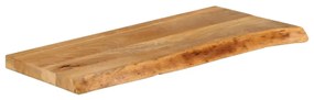 vidaXL Επιφάνεια Τραπεζιού 70x30x2,5 εκ. Live Edge Μασίφ Ξύλο Μάνγκο