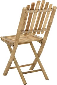 vidaXL Καρέκλα Κήπου 4 pcs Φυσικό Μπαμπού