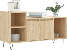 vidaXL Έπιπλο Τηλεόρασης Sonoma Δρυς 100x35x55 εκ. Επεξ. Ξύλο