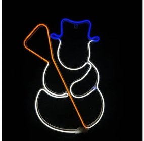 Χριστουγεννιάτικος Χιονάνθρωπος NEON LED IP44 37Χ53CM X0830034110 ACA-X0830034110-Πολύχρωμο X0830034110