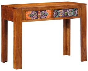 vidaXL Γραφείο με συρτάρι Καφέ 100 x 50 x 75 cm Μασίφ ξύλο ακακίας