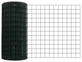 vidaXL Euro Fence Με 13 Πόλους 0.6x25 μ Γαλβανισμένος Χάλυβας Πράσινος