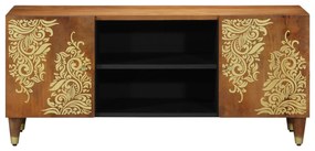 vidaXL Κονσόλα Τηλεόρασης 105x33x46 εκ Μασίφ Ξύλο Μάνγκο