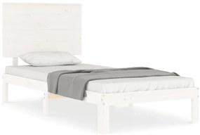 vidaXL Σκελετός Κρεβ. Χωρίς Στρώμα Λευκό 90x200 εκ Μασίφ Πεύκο