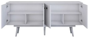 ΜΠΟΥΦΕΣ SALONDE PAKOWORLD ΛΕΥΚΟ ΜΕΛΑΜΙΝΗΣ-ΛΕΥΚΟ PP ΠΟΔΙ 180X40X82.6ΕΚ