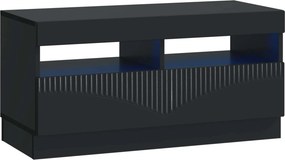 vidaXL 5 Τεμάχια LED Τηλεοπτικού Ντουλαπιού Μαύρο Επεξεργασμένο Ξύλο