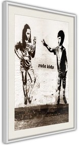 Αφίσα - Banksy: Rude Kids - 20x30 - Χρυσό - Χωρίς πασπαρτού