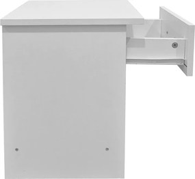 Κομοδίνο Bedy pakoworld λευκό 40x34x42εκ