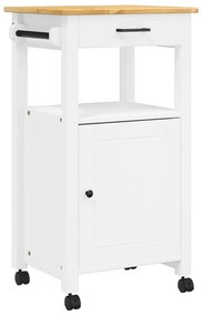 vidaXL Τρόλεϊ Κουζίνας MONZA 48x40x90 εκ. από Μασίφ Ξύλο Πεύκου
