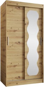 Ντουλάπα Spoti 100 Συρόμενη-Φυσικό