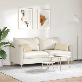 vidaXL Μαξιλάρι Καναπέ 2 pcs Κρεμ 50 x 30 cm ύφασμα