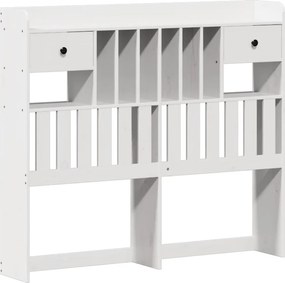 vidaXL Σκελετός Κρεβ. Χωρίς Στρώμα Λευκό 135x190 εκ Μασίφ Πεύκο