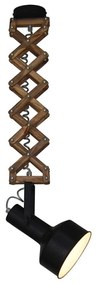 Φωτιστικό Οροφής Κρεμαστό HL-251-1C 77-3104 Up-Down Mini Black Homelighting Metal,Wood