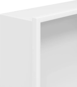 vidaXL Εσοχή Ντους Βουρστ. Λευκό Ματ 32x62x9 εκ. Αν. Ατσάλι