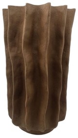 Βάζο Folda 034509 22x22x38cm Dark Brown Πολυρεσίνη