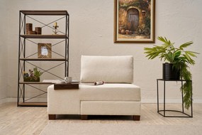 1-Seat Sofa-Bed Perenna Chenille Left - Cream Cream