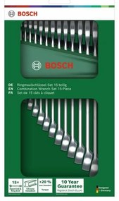 Σετ συνδυασμένων κλειδιών BOSCH 6-21 mm 15 Τεμάχια
