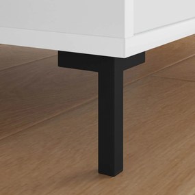 vidaXL Στηρίγματα 2 τεμ. Μαύρο 57 x 57 x 100 mm Σίδερο
