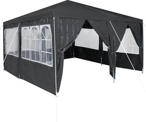 vidaXL Σκηνή Πάρτυ Ανθρακί 400 x 400 x 266 εκ Πολυαιθυλένιο
