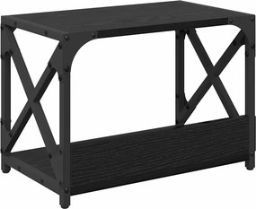 vidaXL Σταντ Εκτυπωτή Μαύρη Οξυά 44 x 26 x 31.5 εκ. Επεξεργασμένο ξύλο
