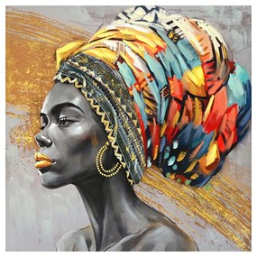 Πίνακας σε καμβά Africana I Inart 100x3x100εκ