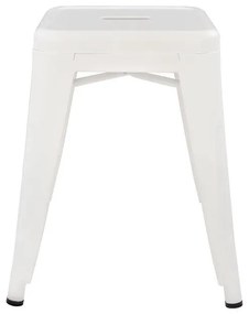 ΣΚΑΜΠΩ ΜΕΤΑΛΛΙΚΟ  MELITA ΣΕ ΧΡΩΜΑ MILK WHITE 39x39x46 εκ.