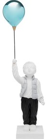 Διακοσμητικό Επιτραπέζιο Ballon Boy Άσπρο/Μπλε 28x21x96 εκ. - Μπλε