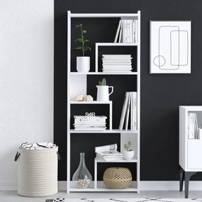 Βιβλιοθήκη Λευκό PRINS 60x15x150