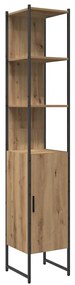 vidaXL Σετ Επίπλων Μπάνιου με ράφι 3 pcs Καφέ 33 x 33 x 185.5 εκ
