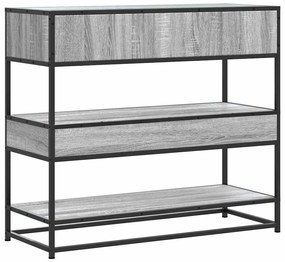 vidaXL Τραπέζι κονσόλας Γκρίζο Σονόμα 90x35x80 cm Ξύλινη κατασκευή