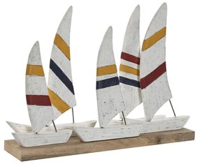 Διακοσμητική Φιγούρα Home ESPRIT Λευκό Ναυτικό Μπλε 67,5 x 13,5 x 46 cm